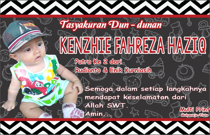 Jual Stiker Tasyakuran Aqiqah Turun Tanah Ulang Tahun Dll Kab Pekalongan Multiprint Tokopedia