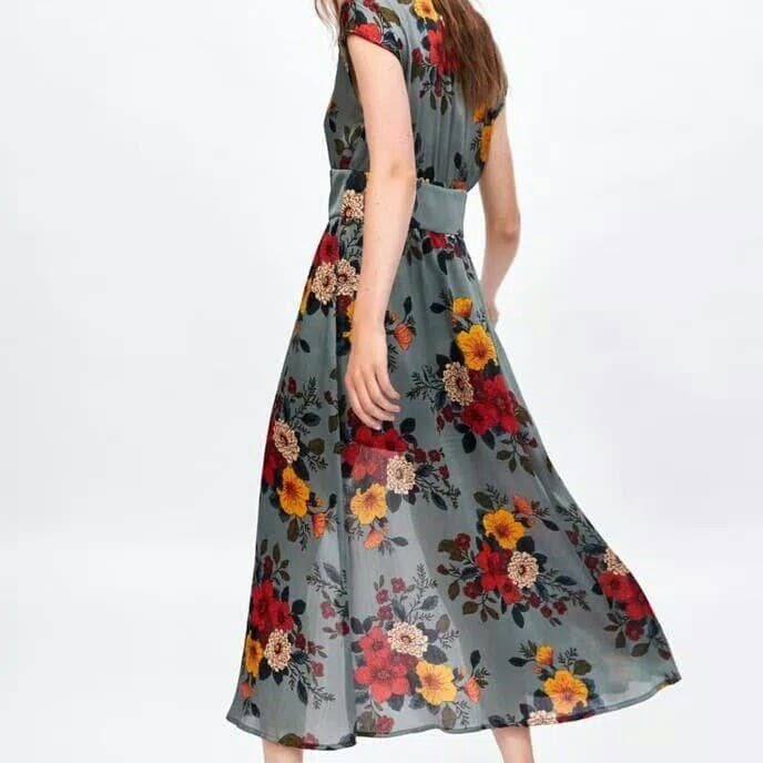 zara flower jumpsuit