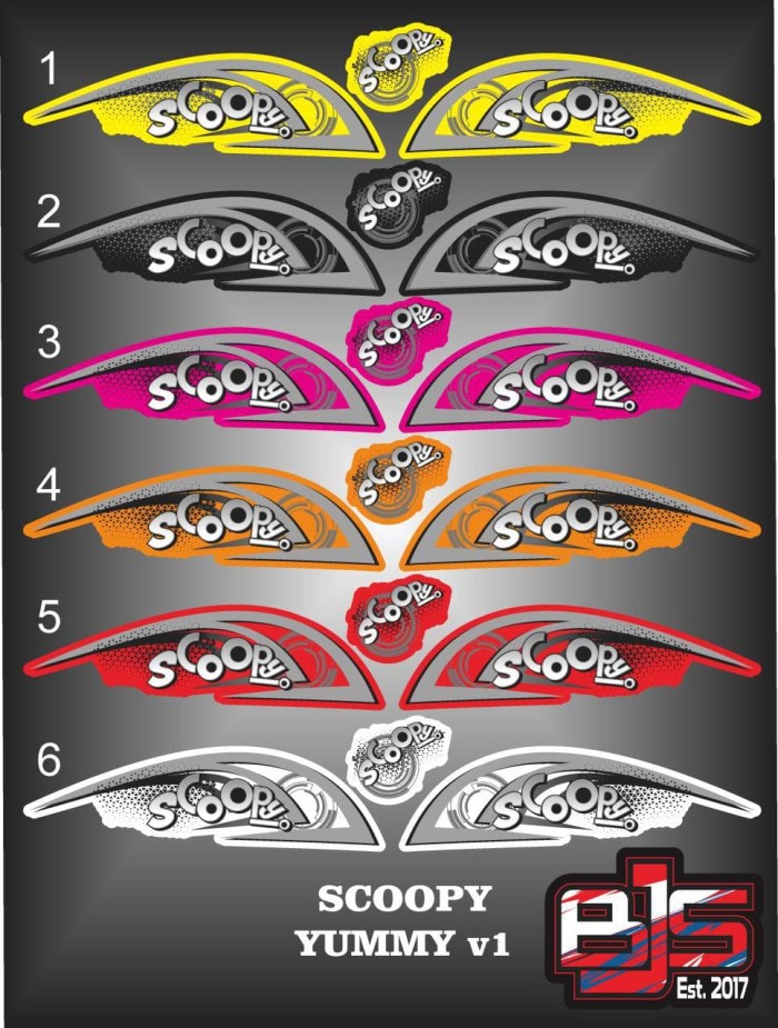 Jual Stiker Striping List Motor Scoopy Fi New Yummy V1 Kab