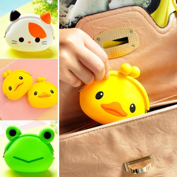 DOMPET KOIN POCHI BENTUK KARTUN / TEMPAT KOIN UANG RECEH