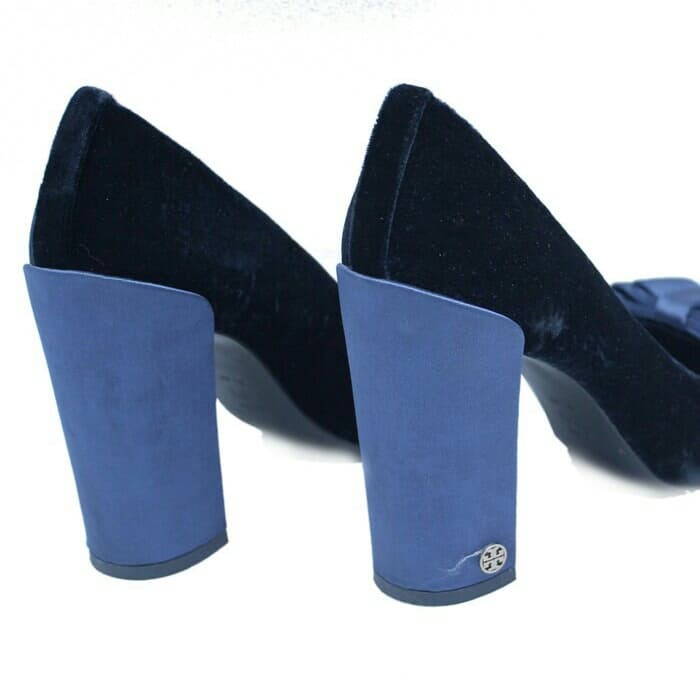 tory burch blue pumps