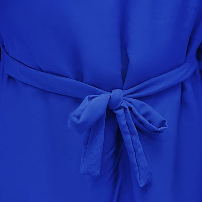 BAJUYULI - Baju Muslim Anak Murah Polos Wolfis Biru Elek FWBE