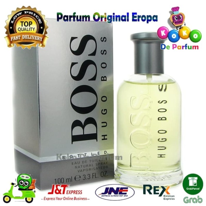 Jual Parfum Pria Original Pria Hugo Boss Bottled Bottle Parfume Ori