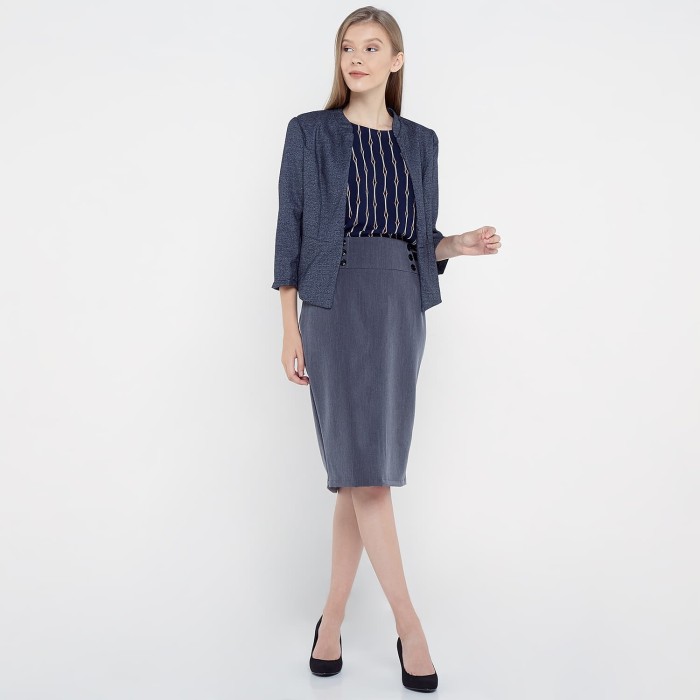 Blanik Blazer Shriya 200022 - Abu-abu, S