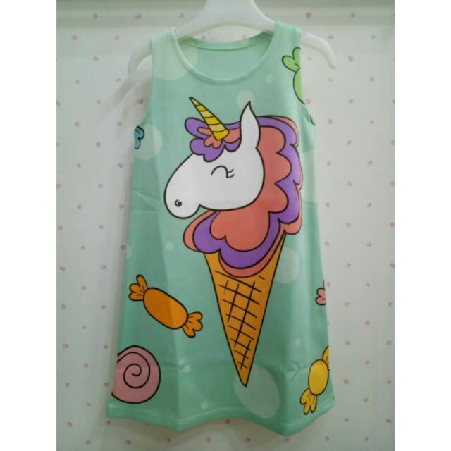 Mewarnai Gambar Es Krim Unicorn