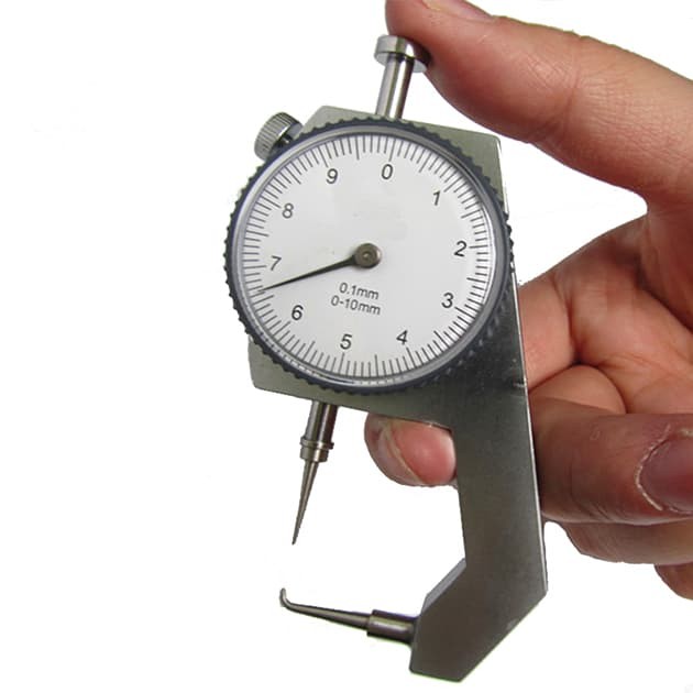 Foto Produk Dial Thickness Gauge Curved Tip Ukur Ketebalan 0-10mm Hollow Pipe Tube dari HRDIK