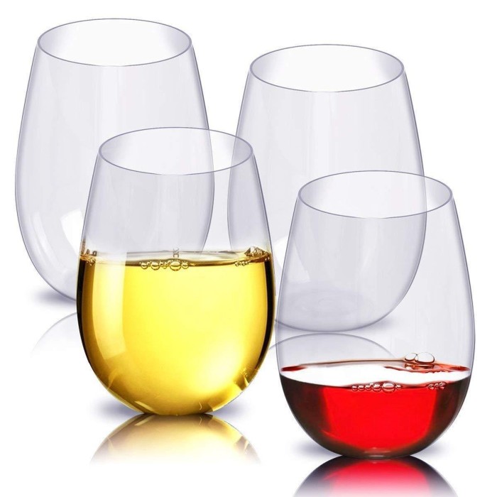 Jual Unbreakable Stemless Wine Glasses Kota Batam Belaroz Tokopedia