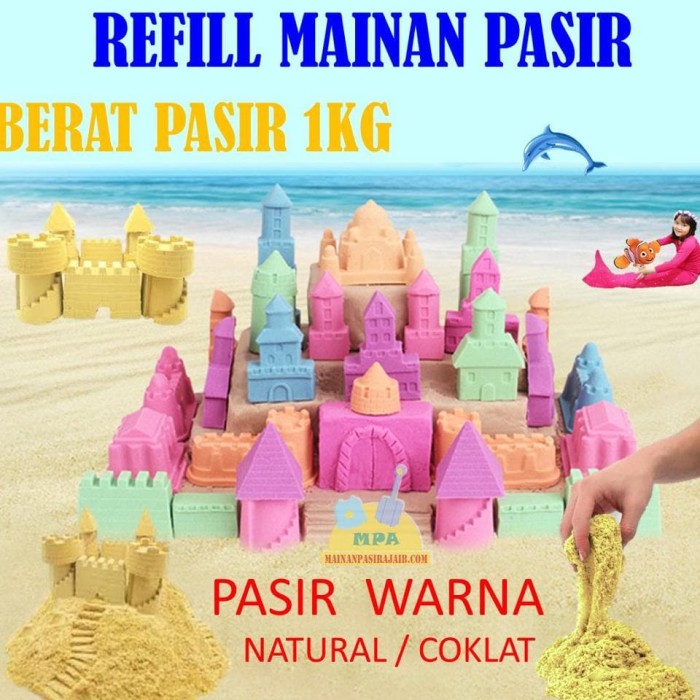 Super - Refill Pasir Ajaib Play Sand Model Sand Magic Sand Melatih