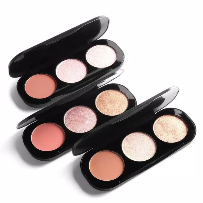 Jual Focallure Trio Blush On Highlighter palette Kab. Tangerang