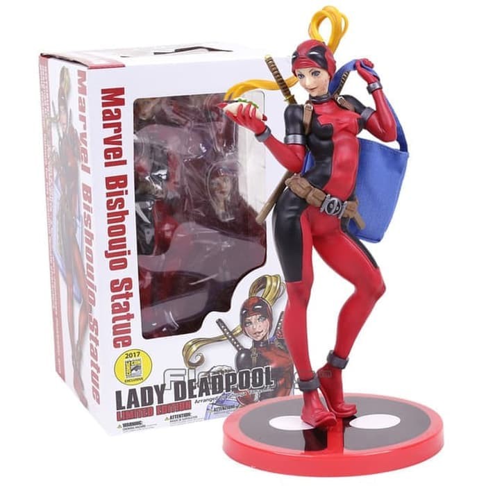 Marvel Bishoujo Statue X-Men Lady Deadpool PVC Figure Figurine Statue New In Box