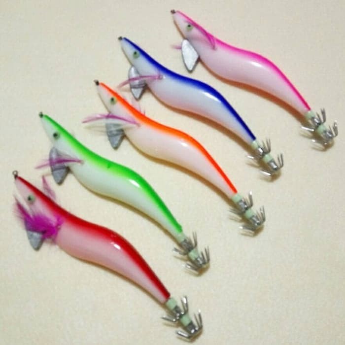 KO Wobbler style Glow in the dark fishing spoon two pak
