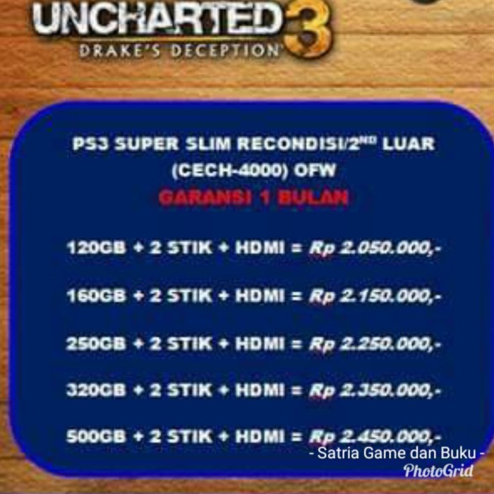 Harga 1 Playstation 3 Travelbon.com Harga 1 Playstation 3 Travelbon.com