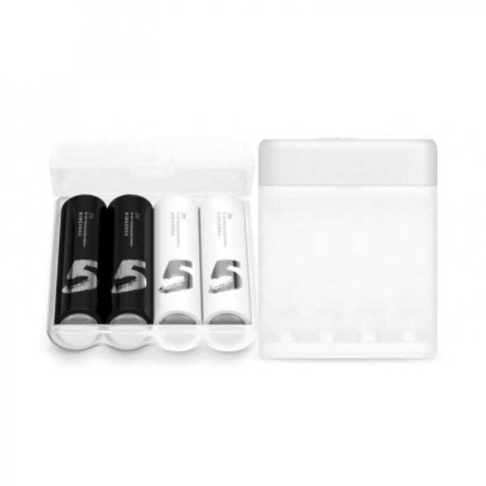 Xiaomi ZMI Zi5 Batu Baterai Cas AA 4PCS + Charging Case (ORI) - Putih