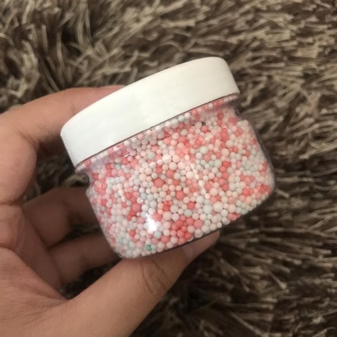 Mini Floam Jar 100Gr Colour / Warna Warni Foam Slime Rare Bead Slushee