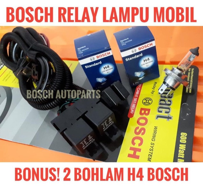 Jual Kabel Relay Set Lampu Mobil Bonus 2bohlam H4 12v 60w 55w Bosch Asli Jakarta Barat Sanjaya Bagus Store Tokopedia