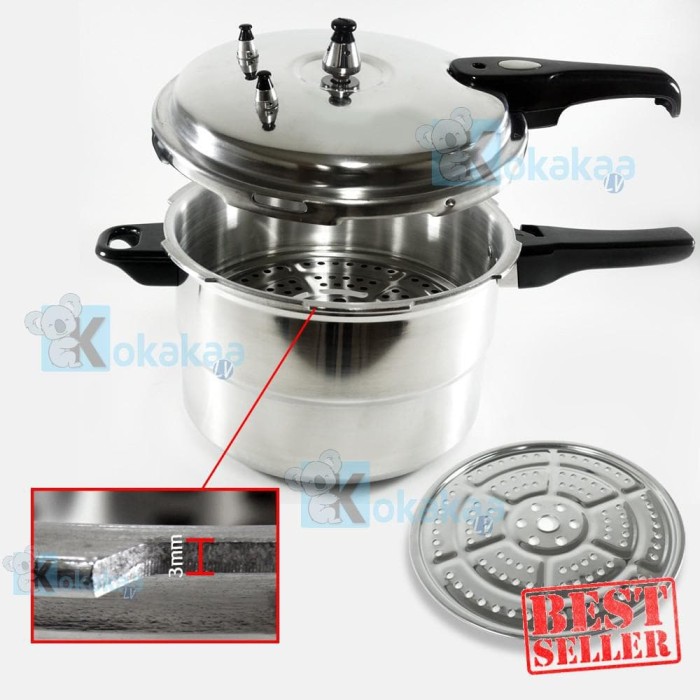 Nexia Panci Presto 24 cm Capacity 8 Liter Pressure Cooker