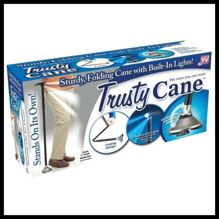 Foto Produk Alat Bantu Jalan Untuk Orang Tua Led Trusty Cane Tongkat Plus Led dari Elvand Store