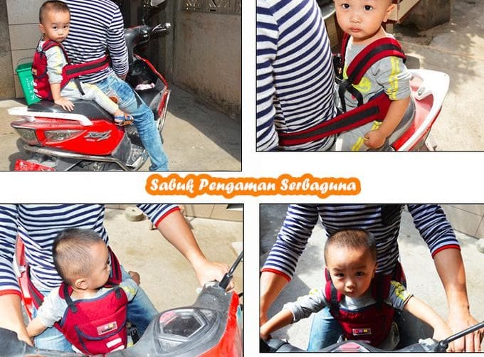 Sabuk Pengaman Serbaguna (Bisa dipakai saat di mobil atau motor)