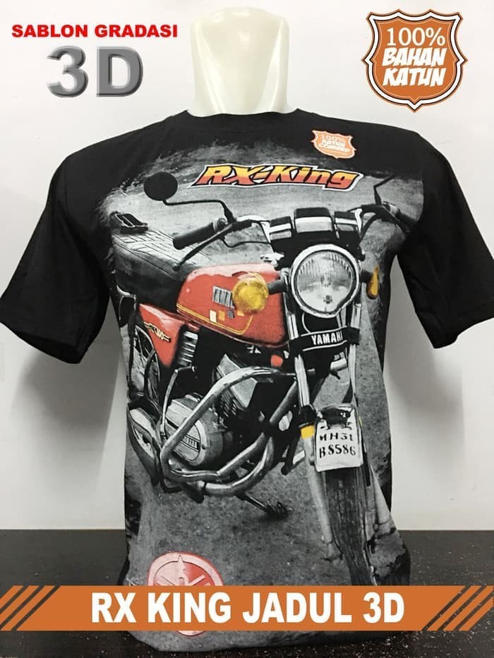 PROMO Kaos Distro Trendy Pria Motogp RX KING JADUL 3D balap