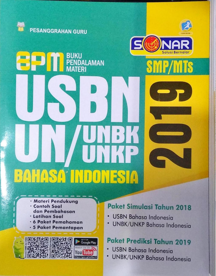 Contoh Soal Unbk Bahasa Indonesia Smp 2019 - Dapatkan Contoh