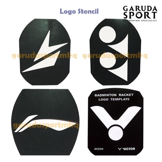Jual logo stencil Pola Logo Untuk Raket stencil board