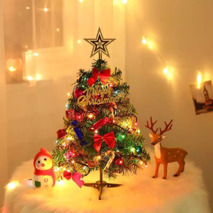 Jual Pohon Natal Mini Pohon Natal Kecil Bersama Ornamennya Kota Bekasi Kirakira Kyuu Tokopedia