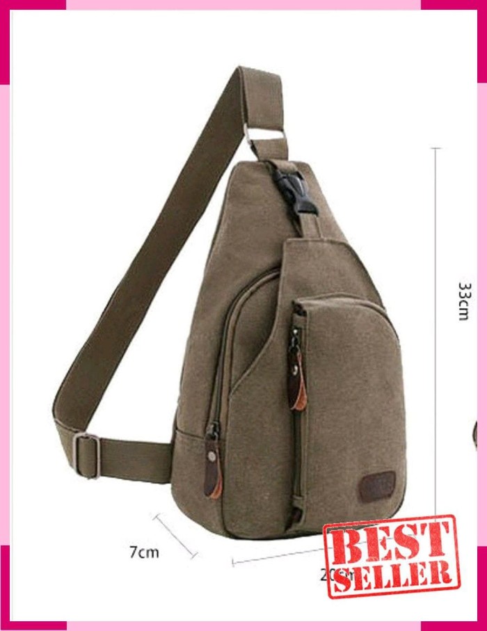 HOT / TAS SLEMPANG IMPORT KANVAS MILITER