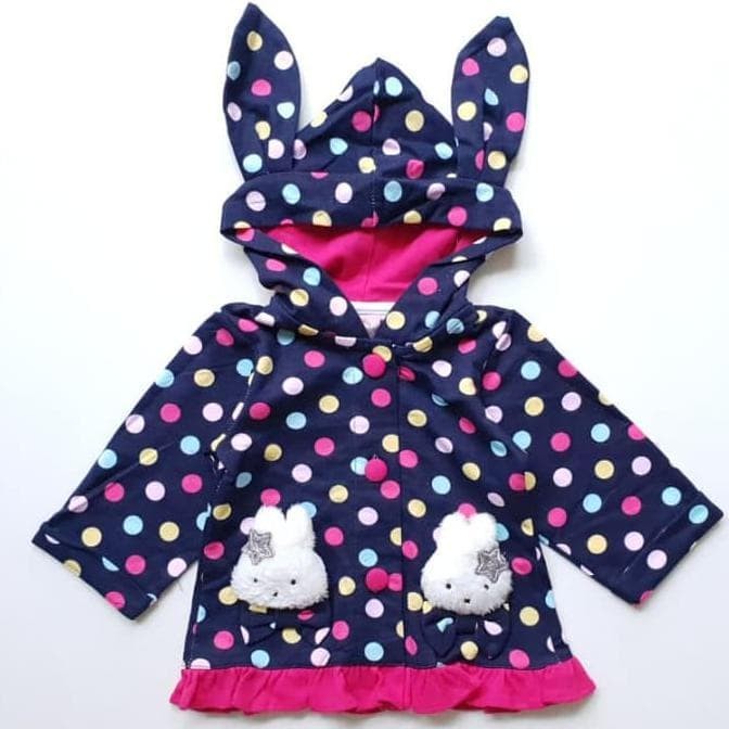 Beli Jaket Hoodie Kaos Anak Bayi Cewek Perempuan Telinga Kelinci