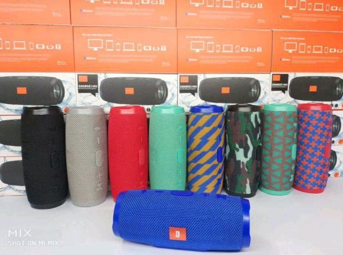 MURAH SPEAKER BLUETOOTH JBL CHARGE 3 PLUS MINI MOTIF - SPEAKER JBL