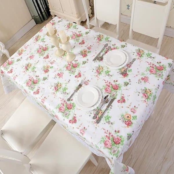 Taplak Meja Makan Anti Air 4 Bangku 120x152 CM ( MOTIF RANDOM)