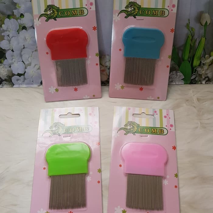 Sisir Serit Kutu / Serit Ajaib Kutu Ketombe Besi Logam Stainless