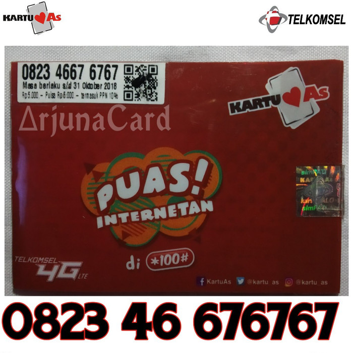 Kartu as 0823 46 676767 Nomor Cantik telkomsel sakti Combo
