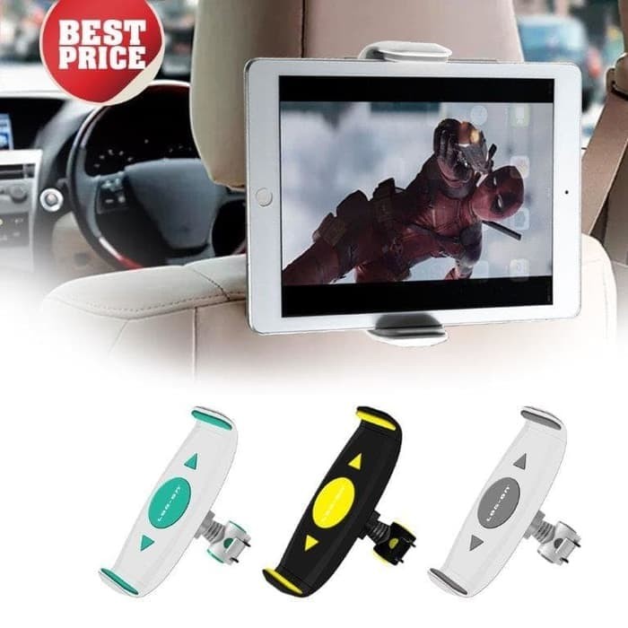 Log On UNIVERSAL Car HOLDER Tablet IPAD TAB MOUNT 7 15 Black Yellow