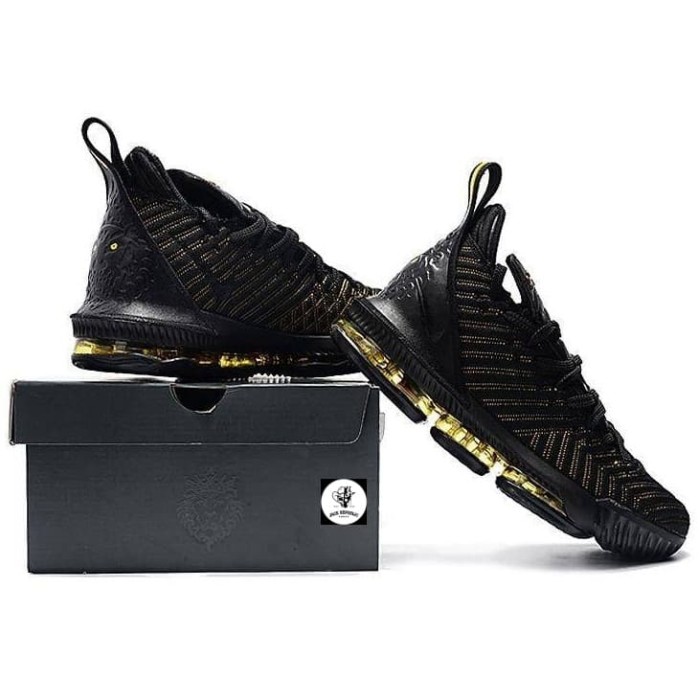 lebron 16 low black and gold