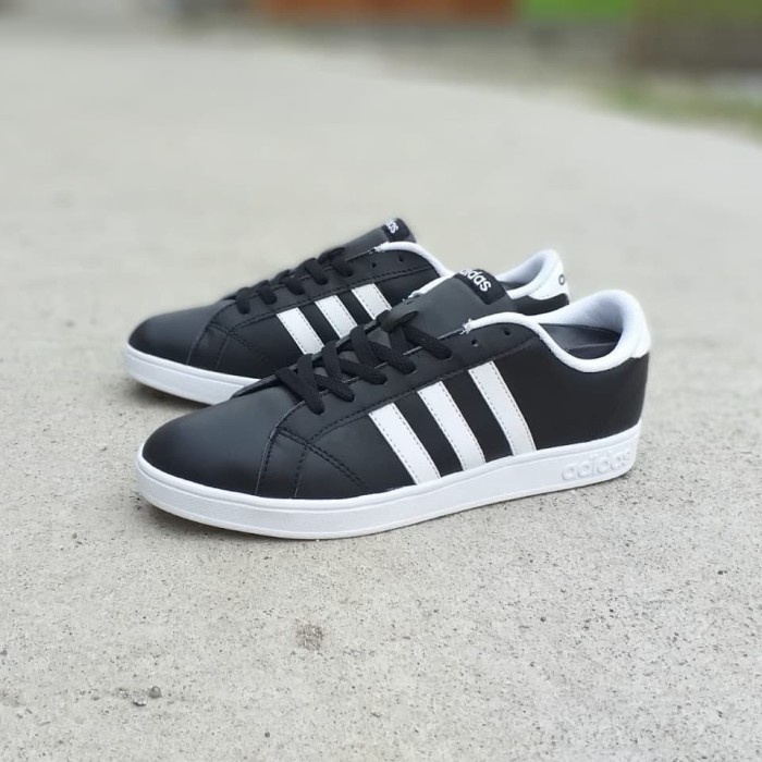 adidas neo baseline black white