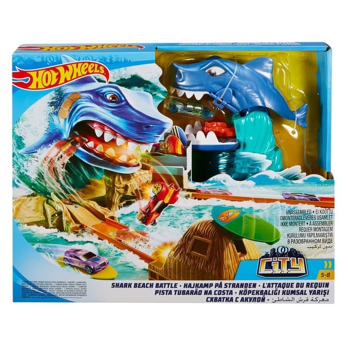 shark beach battle hot wheels city