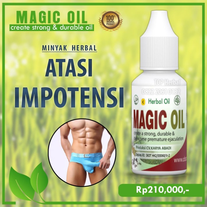 MAGIC OIL - Obat Oles Herbal Atasi Impotensi dan Tahan Lama