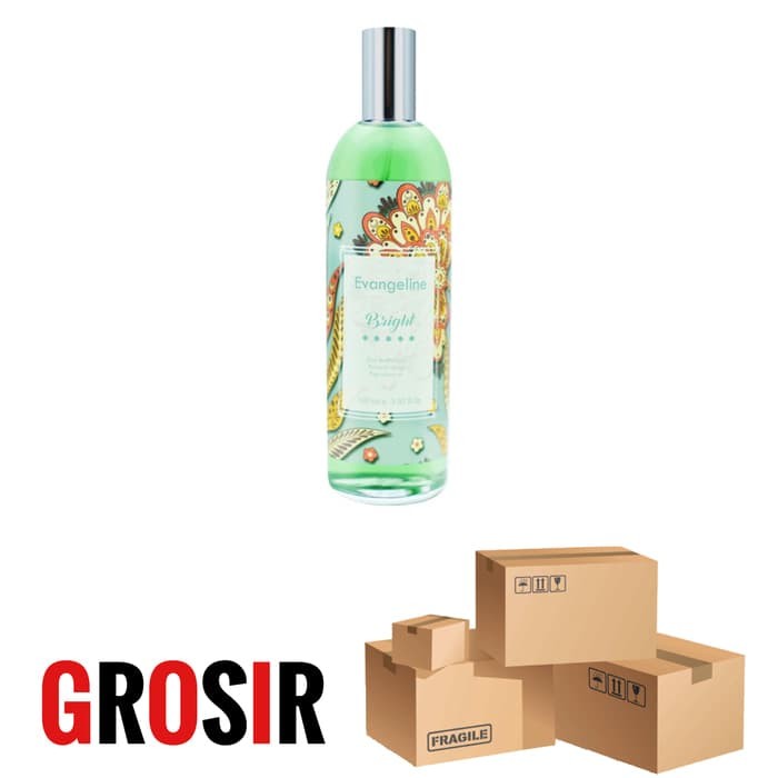 GROSIR 1 LUSIN Isi 12 PC Evangeline Batik BRIGHT 100ml Eau De Parfum