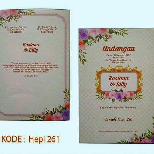 Blangko Undangan Hepi 259 Blangko Undangan