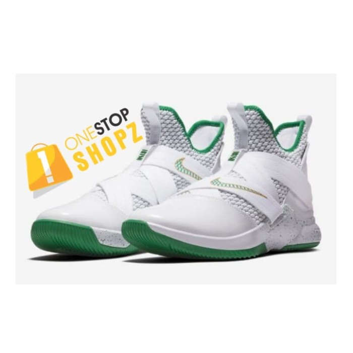 green and white basketball shoes
