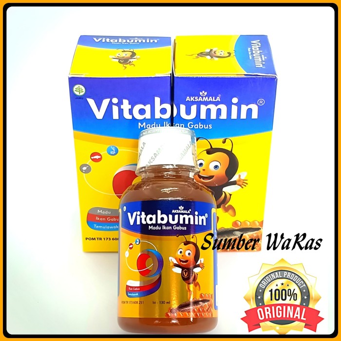VITABUMIN Original Dijamin ASLI | Madu Anak Albumin Ekstrak Ikan Gabus