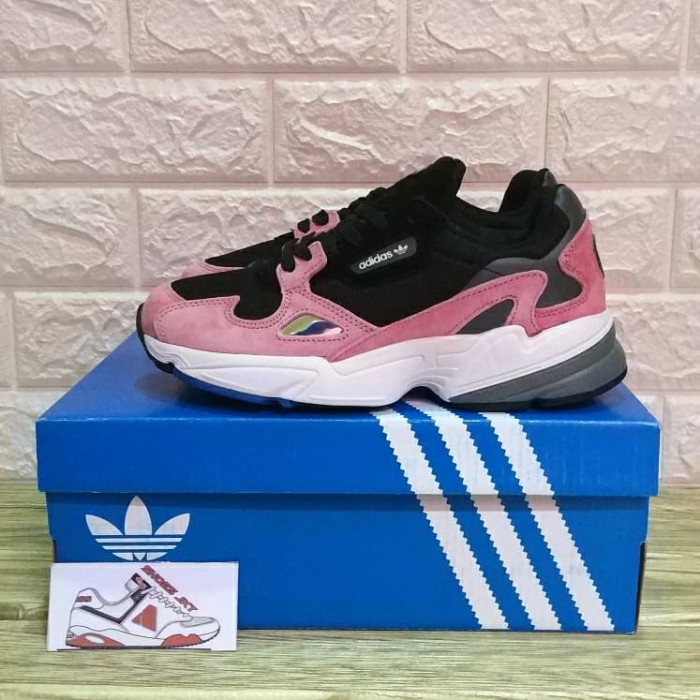 adidas falcon womens black and pink