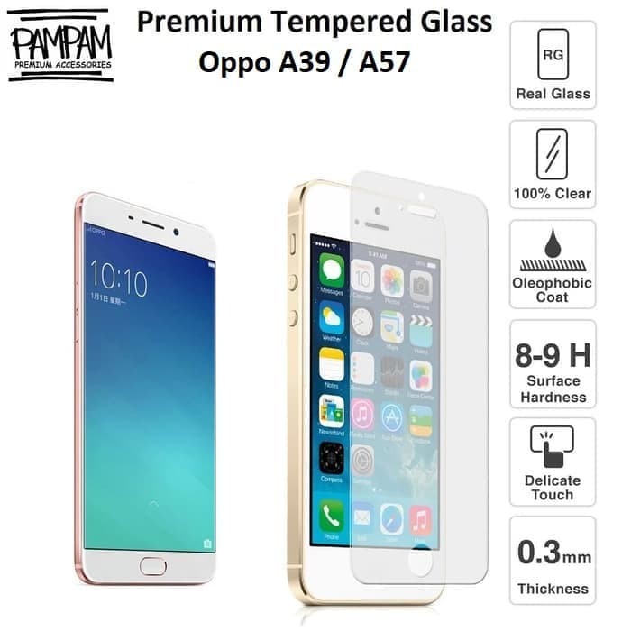... Kaca 9h 033mm Source · Premium Tempered Glass Oppo A39 Anti Gores Screen Guard Protector Ori