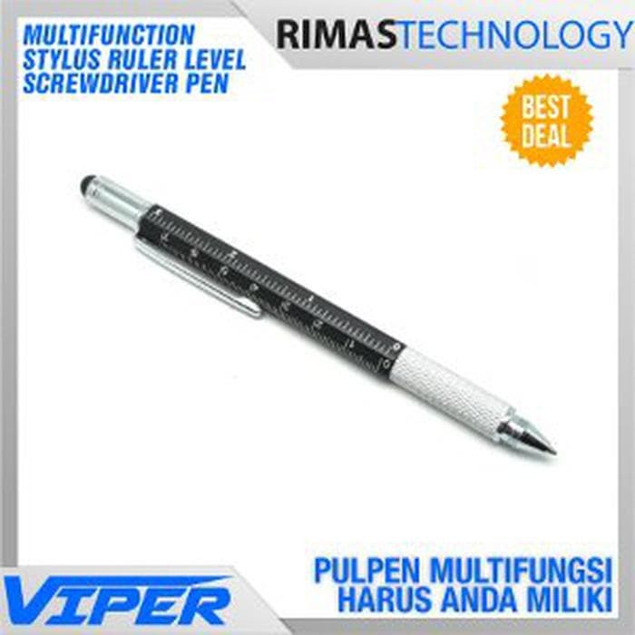 Multifunction Stylus Ruler Level Screwdriver / Pulpen Mu