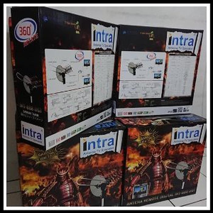 Antena tv digital remote booster (bisa di putar 360 derajat)