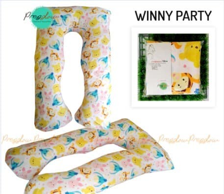 Maternity Pillow Banmil Bantal Hamil Guling Hamil motif winy party