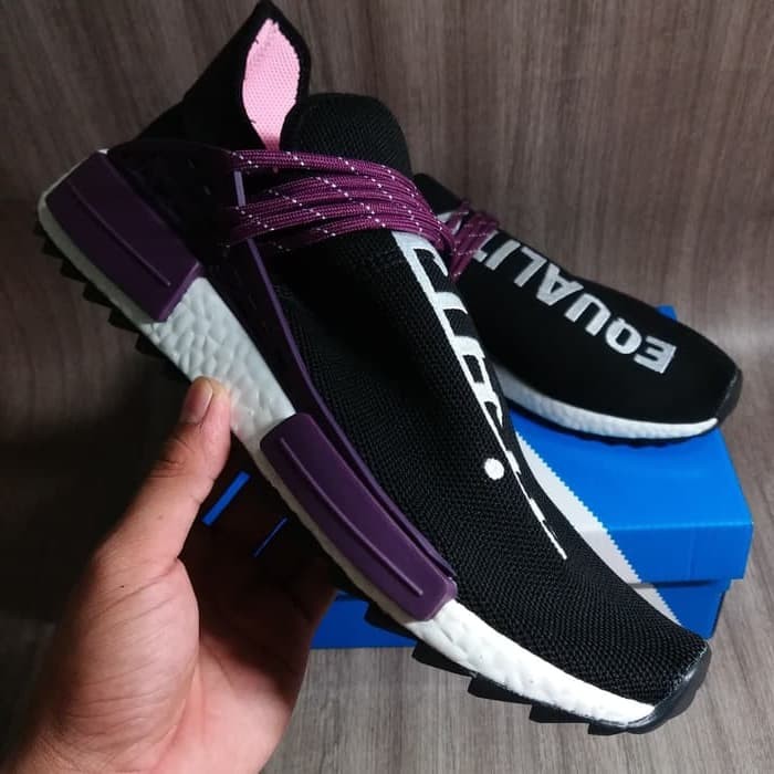 adidas human race core black