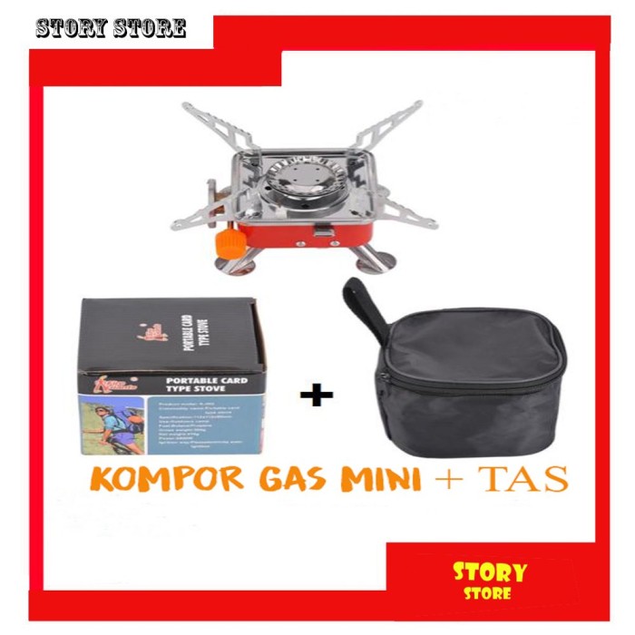 Kompor Portable Camping Mini Kompor Lipat Portabel untuk Camping Por