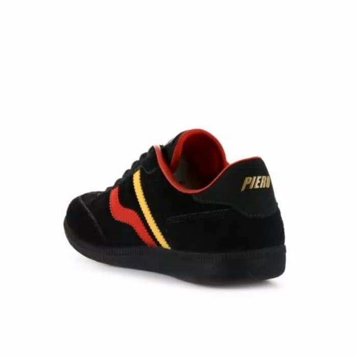 Piero London Black Raven White Sepatu Casual Skate hitam putih - Hitam, 43