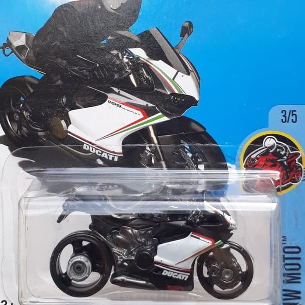 Hotwheels ducati 1199 panigale hitam diecast motor cycles sport high